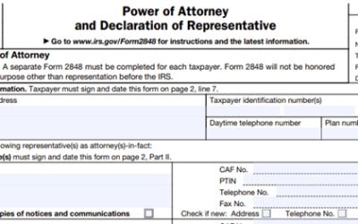 Submit Power of Attorneys and Tax Information Authorizations Online