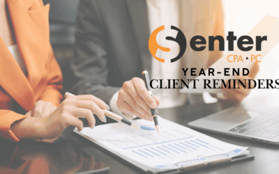 Year-End Reminders from Your Senter CPA Team